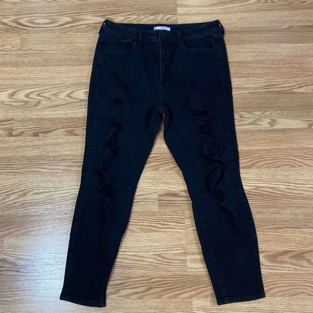 So Vintage destructed high rise ankle skinny jeans